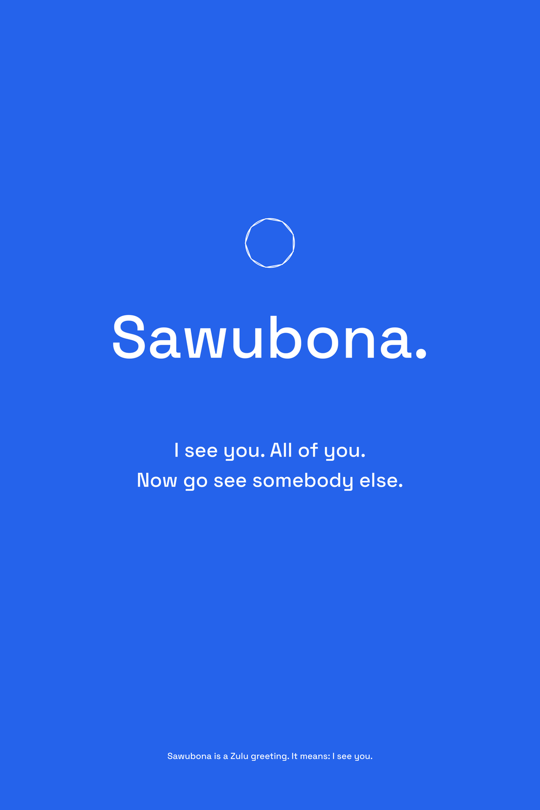 15d. Sawubona, the typographic end page