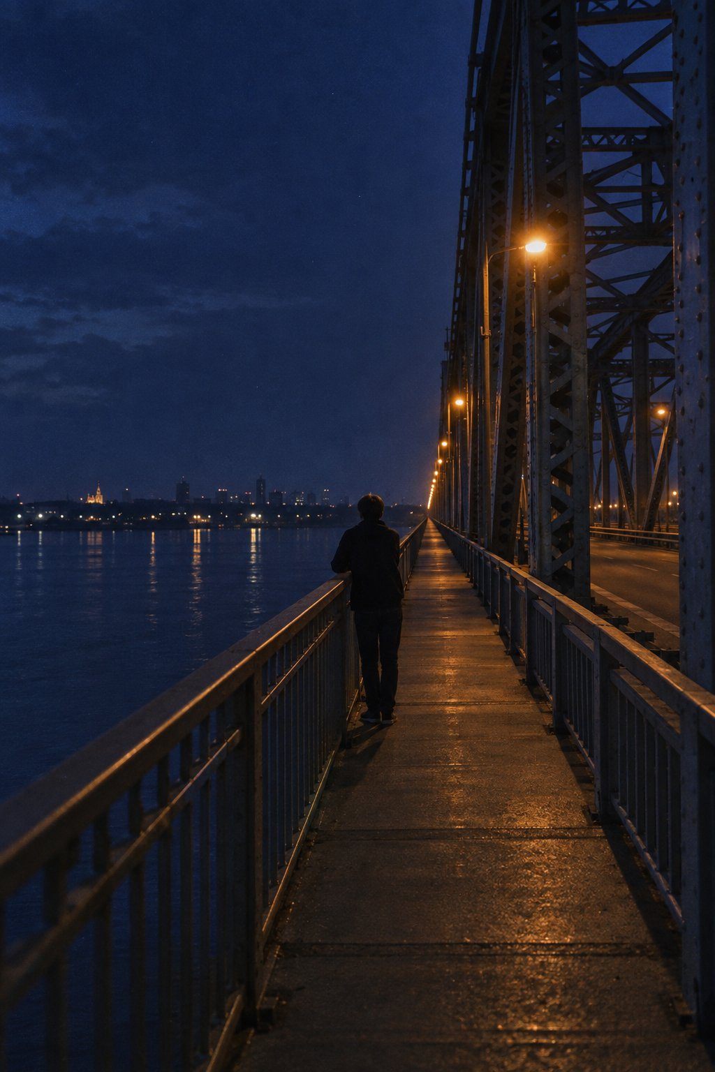 The smoke test: bridge at night